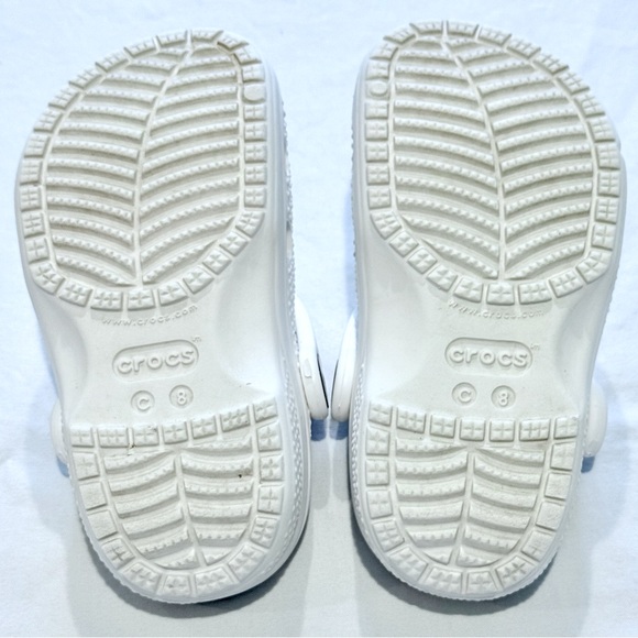 Crocs Classic Clogs Toddler Boys 8 Girls White Water Shoes Slip-Ons Summer Beach - Picture 4 of 4